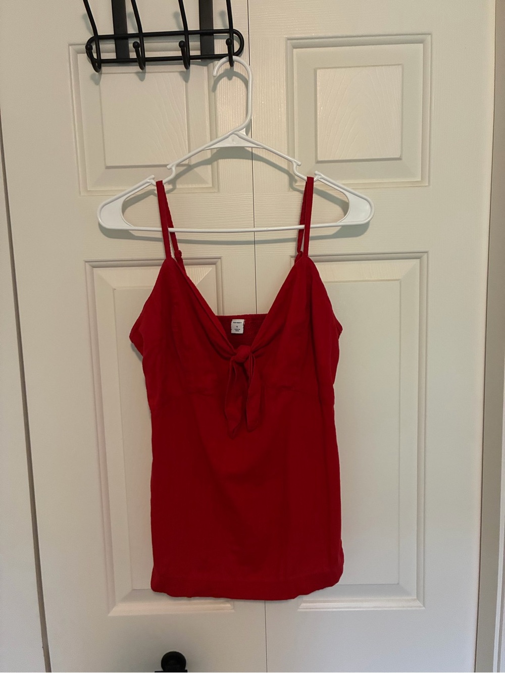 Old Navy Red Tie-Front Spaghetti Strap Women's Top